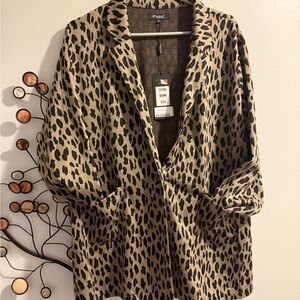 NWT 2XL Animal Print Blazer